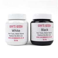 Bert & Gerts Gesso in Black and White, 2x 120ml
