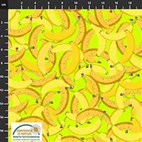 Peach On Earth Banana, Fruits & Food Fabric 0.5m