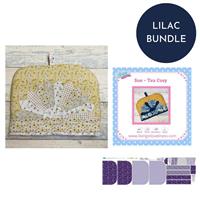 Living In Loveliness Lilac Hedgerow Sue Tea Pot Cosy Kit Panel & Instructions