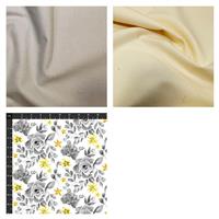 Henry Glass Misty Morning Grey and Lemon Fabric Bundle (1.5m)