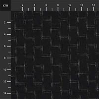Yoko Saito Centenary Collection Rectangles On Slate Black Fabric 0.5m 