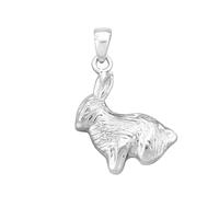 925 Sterling Silver Rabbit Pendant Approx 17-24mm