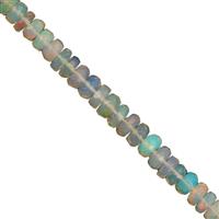 15cts Ethiopian Opal Faceted Rondelle Approx 2 to 5mm,19cm Strand