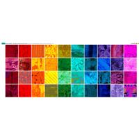Stuart Hillard Rainbow Is My Favourite Colour 40 Squares Fabric Panel (140 x 59cm)