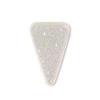 18cts Type A  White Jadeite Carved Triangle, Approx 25x40mm, 1pcs