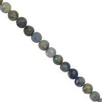 255cts Blue Sapphire Smooth Round Approx 3 to 5mm, 100cm Strand 