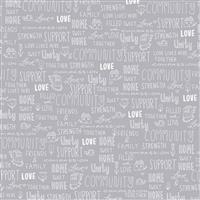 Home Love Lives Here Grey Fabric 0.5m