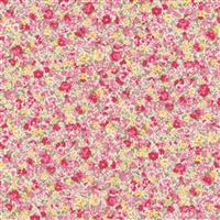 Sevenberry Petite Garden Lawn Collection Watercolour Pink Fabric 0.5m