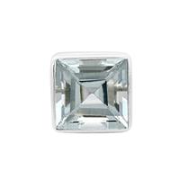 1.05cts Sky Blue Topaz 925 Sterling Silver Square Collet, approx. 8x8mm