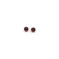 Baltic Cherry Amber Beads, 4mm (2pk)