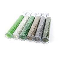 Green and Silver, 11/0 Bundle, 6 tubes of 24GM