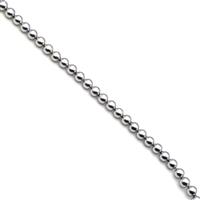 Silver Shell Pearl Plain Rounds Approx 6mm, 38cm Strand