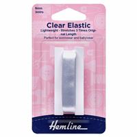 Clear Elastic 3m x 9mm