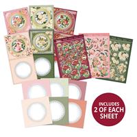 Delightful Roses Decoupage Card Kit - Makes 12 Cards
