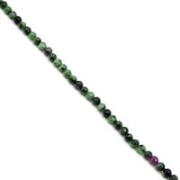 100cts Ruby Zoisite Micro Faceted Rounds Approx 6mm, 38cm