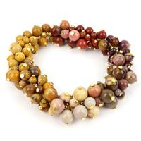 Desert Heat; 335cts Mookite Plain Round Approx 4mm, 6mm, 8mm, Gold Plated Flat Headpins