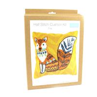 Half Cross Stitch Kit: Cushion: Fox - 40cm x 40cm