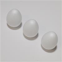 Polystyrene Eggs, 60mm (10pk)