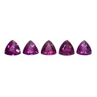 3.8cts Roshoite 6x6mm Triangle Pack of 5 (N)