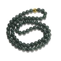 520cts Type A Olmec Blue Jadeite Plain Rounds Necklace Approx 9mm, 68 Beads