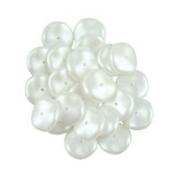 Preciosa Ornela Alabaster Pearl Pastel White Ripple Beads Approx. 12mm (25pcs)