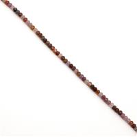 35cts Multicolour Spinel Faceted Rondelles Approx 3x4mm, 38cm Strand