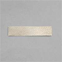 925 Sterling Silver Textured Sheet Approx 7x1.5cm, Pebble Effect