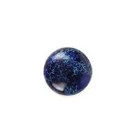 30cts Dyed Royal Blue Terra Jasper Round Cabochon Approx 30mm, 1pk