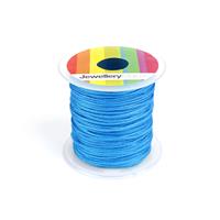 Blue Woven Nylon Cord, Approx 1mm, 30m Spool