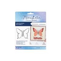 Moonstone Dies - Iris Folding - Butterfly, Set contains 1 metal die and 1 re-usable template