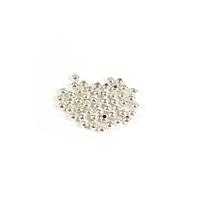 Silver Plated Base Metal Spacer Beads, Approx 3mm (50pk)