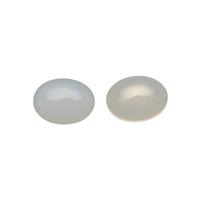 15.15cts White Onyx Approx 16x12mm Oval Pack of 2