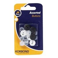 Assorted Buttons Pack Of 20