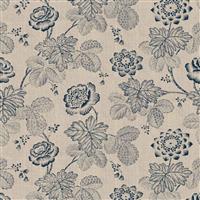 Willow Stippled Floral Ivory Fabric 0.5m