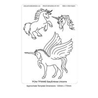 ParchCraft Template - Unicorns, 121 x 171 