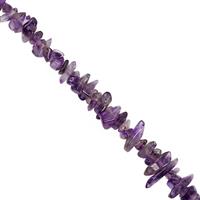 510cts Amethyst Nugget Approx 2x1 to 11x4mm, 100 inch Strand