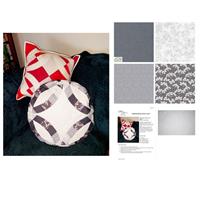 Suzie Duncans Shades of Grey Wedding Ring Cushion Kit: Instructions, Fabric (0.5m) & FQ