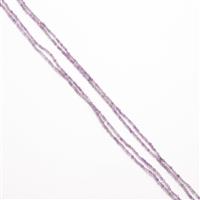 40cts Amethyst Faceted Rounds Apprx 2mm, 60" Strand