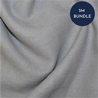 Grey Enzyme Washed 100% Linen Fabric Bundle (5m)