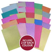 Diamond Sparkles Shimmer Card 50 Sheet Pack!, inc; 25 different colours of A4