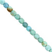 20cts Arizona Turquoise Smooth Pillow Approx 6mm, 12cm Strand