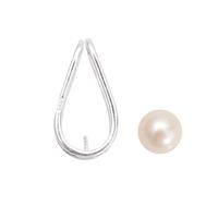 925 Sterling Silver Floating Freshwater Pearl Pendant (Pearl Approx 8-9mm)