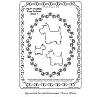 ParchCraft Template Dogs Silouette 1, 121 x 171