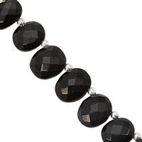 Vault Raider Deals! 80cts Black Obsidian Faceted Oval Approx 11.5x9 to 15.5x12.5mm