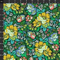 Anna Maria Horner Love Always Multi Yellow Flower Fabric 0.5m