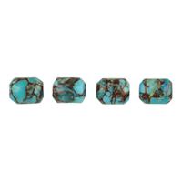 7.5cts Egyptian Turquoise 9x7mm Octagon Pack of 4 (CP)