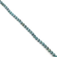 170cts Frosted Amazonite Sesame Jasper Rounds Approx 8mm, 38cm Strand