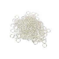 Silver Plated Copper Open Jump Rings ID Approx 7mm. (Approx 200pcs)
