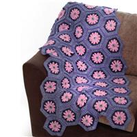 Marriner Crochet Hexagon Flower Blanket Pattern