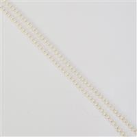 2 Metre Shell Pearl Plain Round Approx 6mm Strand